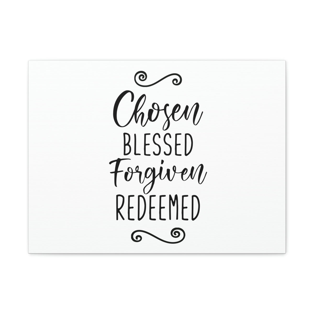 Scripture Walls Chosen, Blessed, Forgiven, Redeemed John 15:16 Christian Wall Art Print Ready to Hang Unframed-Express Your Love Gifts