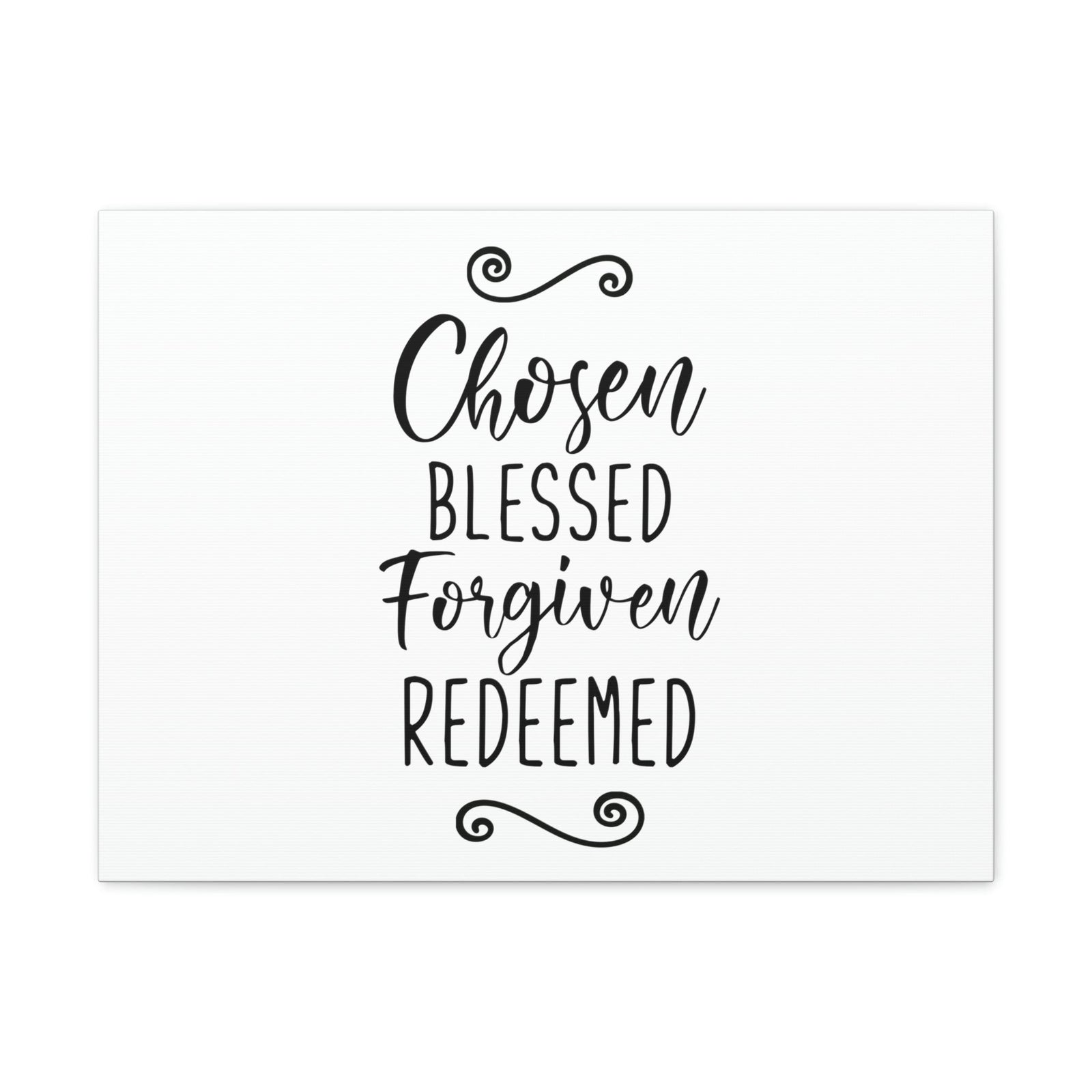 Scripture Walls Chosen, Blessed, Forgiven, Redeemed John 15:16 Christian Wall Art Print Ready to Hang Unframed-Express Your Love Gifts