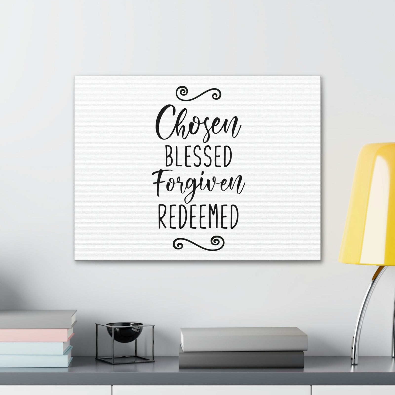Scripture Walls Chosen, Blessed, Forgiven, Redeemed John 15:16 Christian Wall Art Print Ready to Hang Unframed-Express Your Love Gifts