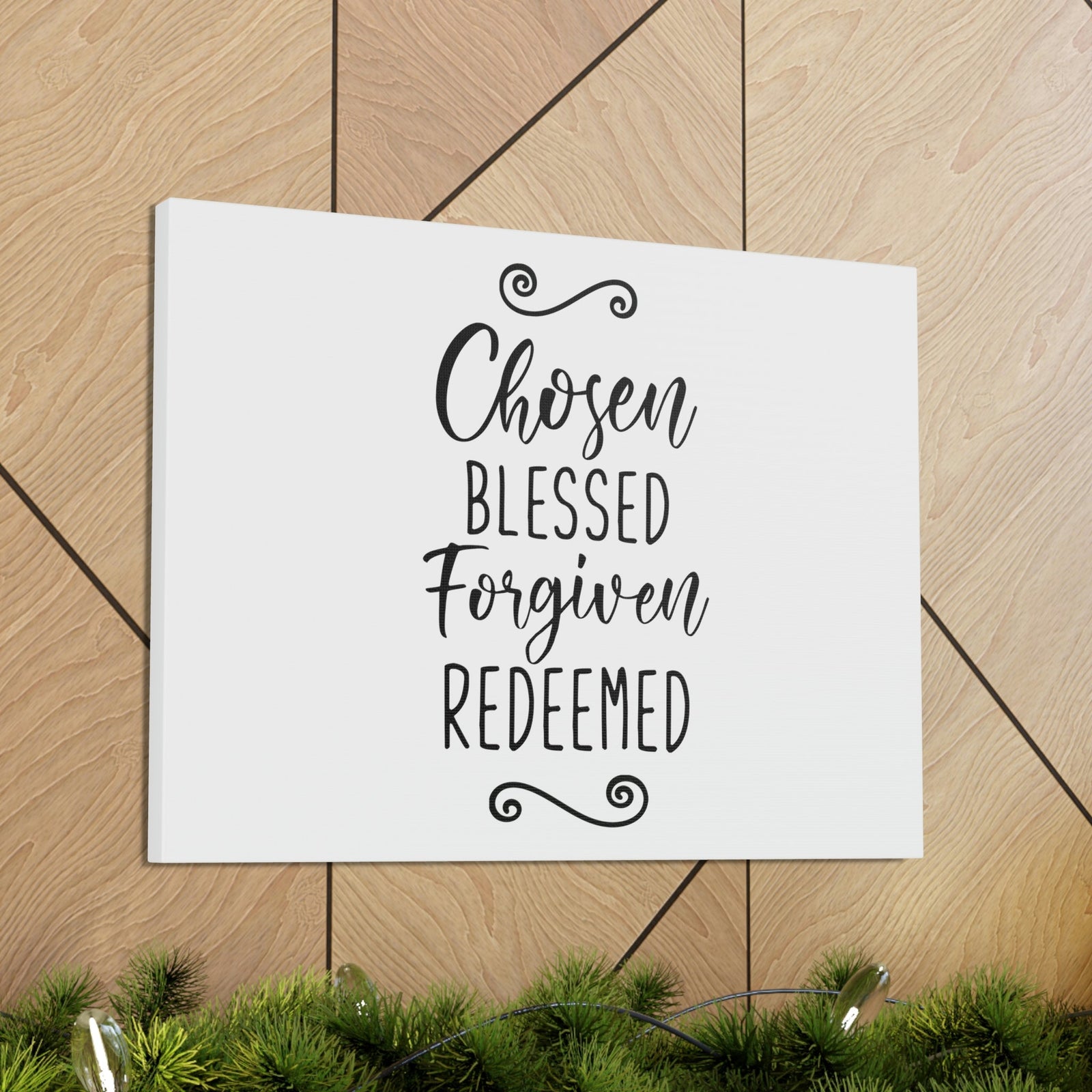 Scripture Walls Chosen, Blessed, Forgiven, Redeemed John 15:16 Christian Wall Art Print Ready to Hang Unframed-Express Your Love Gifts