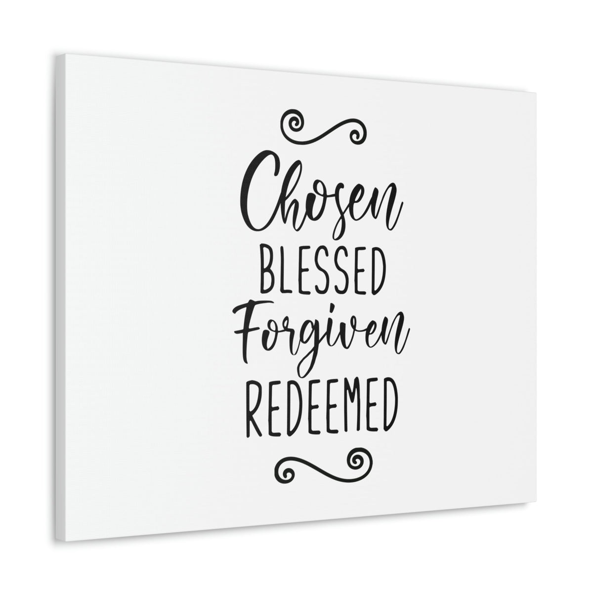 Scripture Walls Chosen, Blessed, Forgiven, Redeemed John 15:16 Christian Wall Art Print Ready to Hang Unframed-Express Your Love Gifts