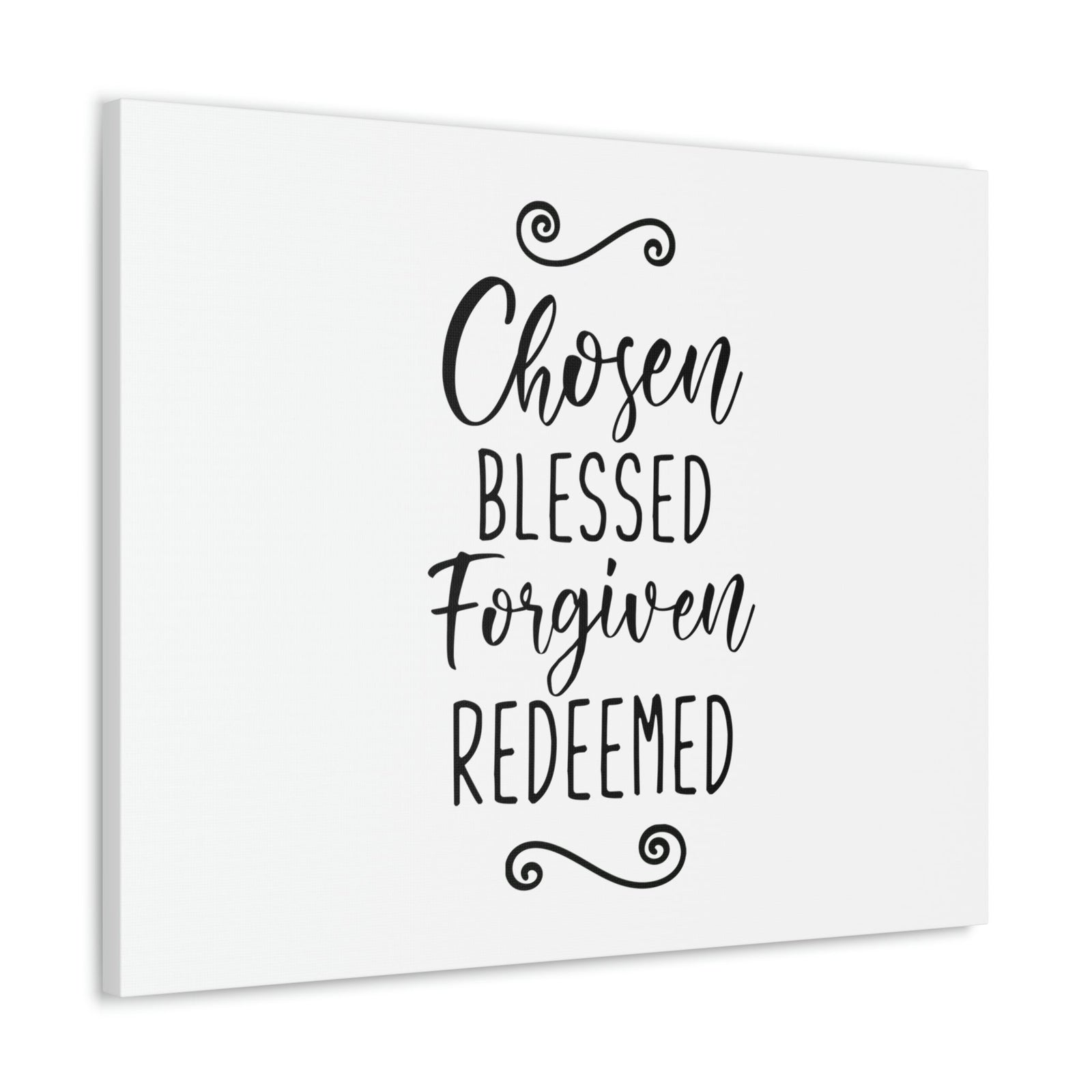 Scripture Walls Chosen, Blessed, Forgiven, Redeemed John 15:16 Christian Wall Art Print Ready to Hang Unframed-Express Your Love Gifts