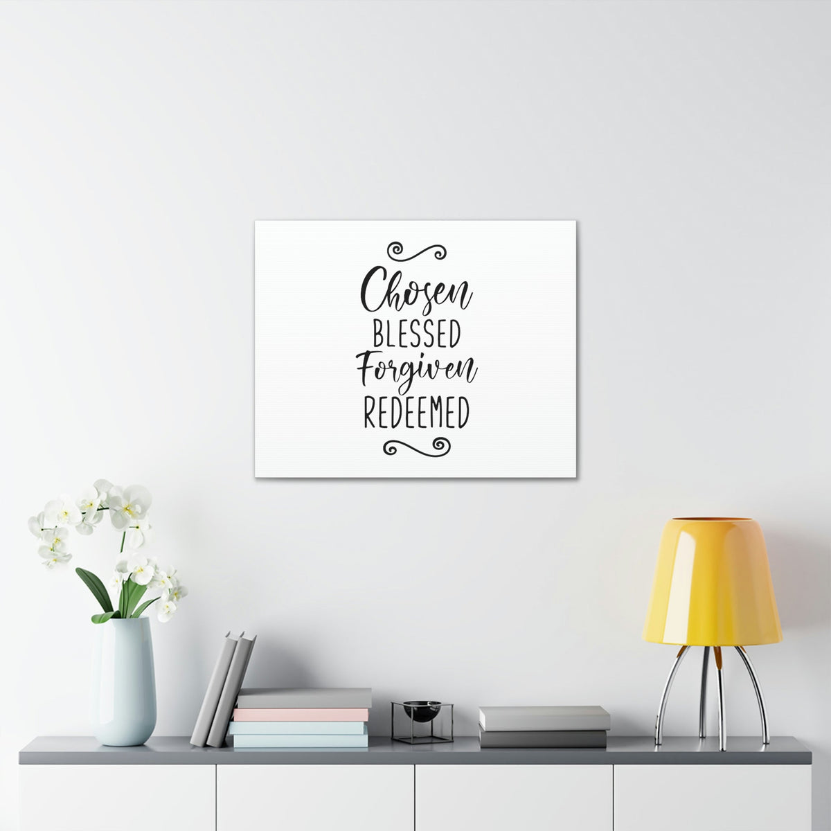 Scripture Walls Chosen, Blessed, Forgiven, Redeemed John 15:16 Christian Wall Art Print Ready to Hang Unframed-Express Your Love Gifts