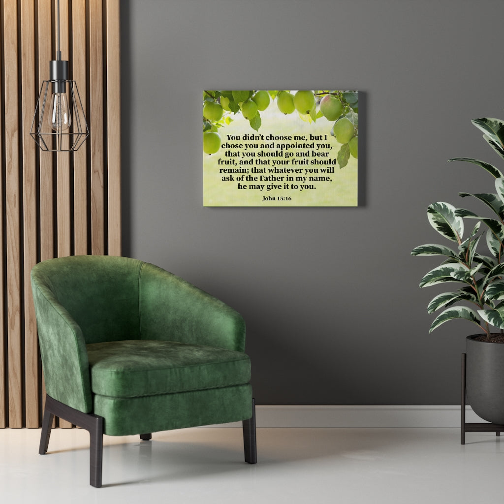 Scripture Walls Chosen by God John 15:16 Wall Art Christian Home Decor Unframed-Express Your Love Gifts
