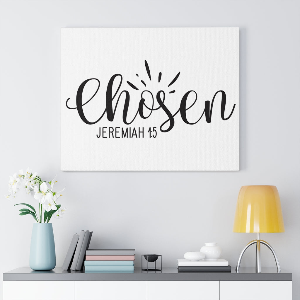 Scripture Walls Chosen Jeremiah 1:5 Bible Verse Canvas Christian Wall Art Ready to Hang Unframed-Express Your Love Gifts