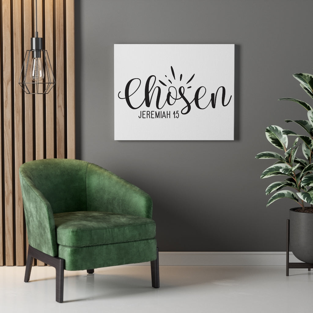 Scripture Walls Chosen Jeremiah 1:5 Bible Verse Canvas Christian Wall Art Ready to Hang Unframed-Express Your Love Gifts