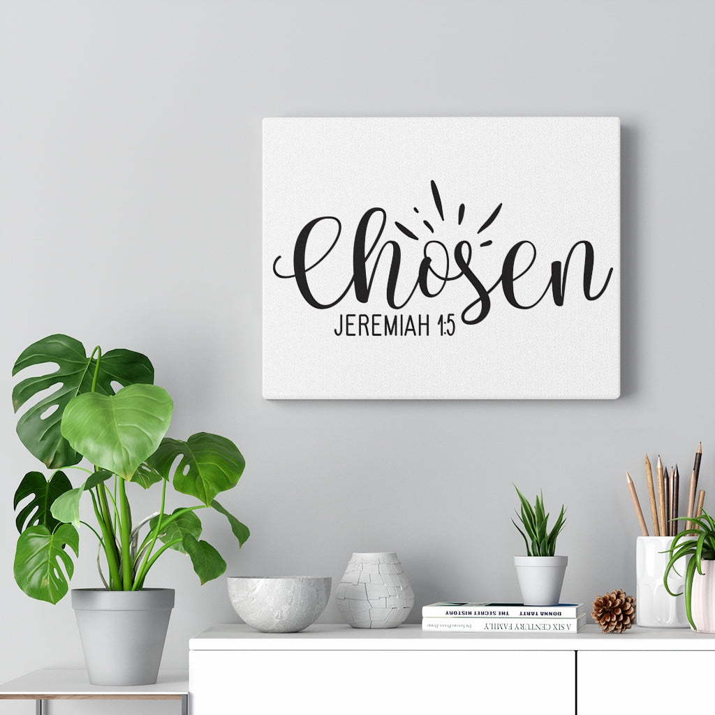Scripture Walls Chosen Jeremiah 1:5 Bible Verse Canvas Christian Wall Art Ready to Hang Unframed-Express Your Love Gifts