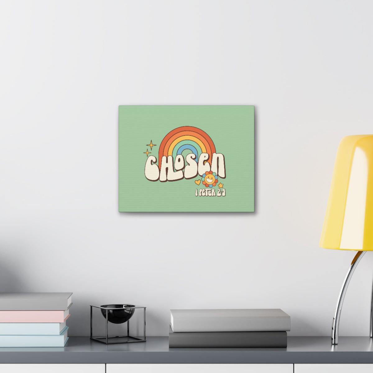 Scripture Walls Chosen Rainbow 1 Peter 2:9 Bible Verse Canvas Christian Wall Art Ready to Hang Unframed-Express Your Love Gifts