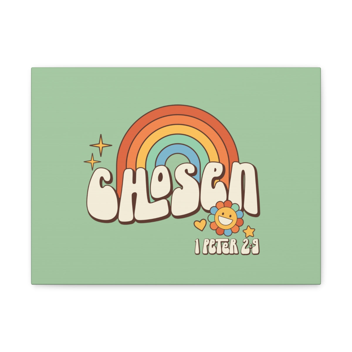 Scripture Walls Chosen Rainbow 1 Peter 2:9 Bible Verse Canvas Christian Wall Art Ready to Hang Unframed-Express Your Love Gifts