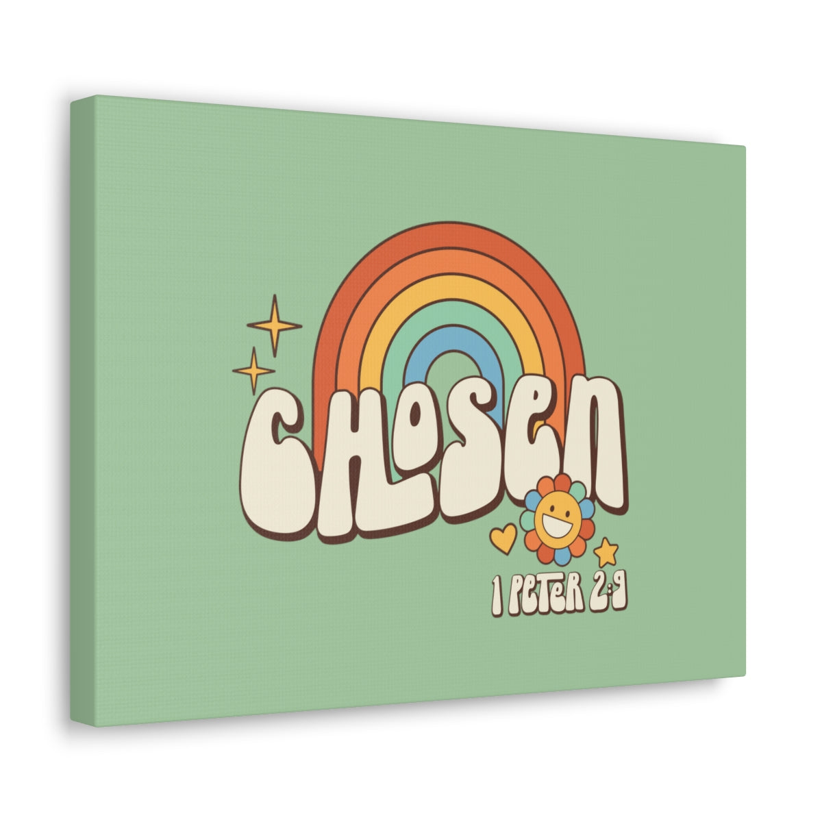 Scripture Walls Chosen Rainbow 1 Peter 2:9 Bible Verse Canvas Christian Wall Art Ready to Hang Unframed-Express Your Love Gifts
