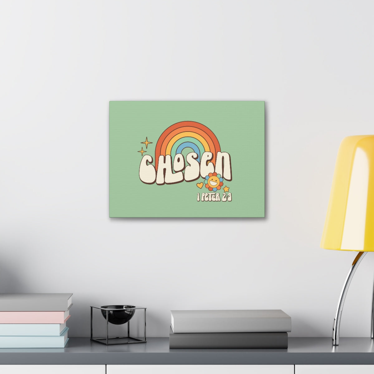 Scripture Walls Chosen Rainbow 1 Peter 2:9 Bible Verse Canvas Christian Wall Art Ready to Hang Unframed-Express Your Love Gifts