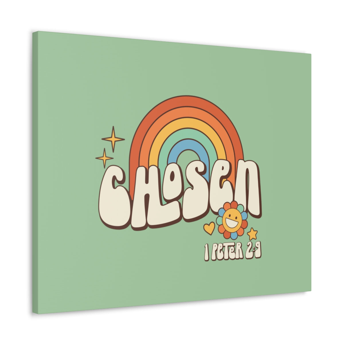 Scripture Walls Chosen Rainbow 1 Peter 2:9 Bible Verse Canvas Christian Wall Art Ready to Hang Unframed-Express Your Love Gifts