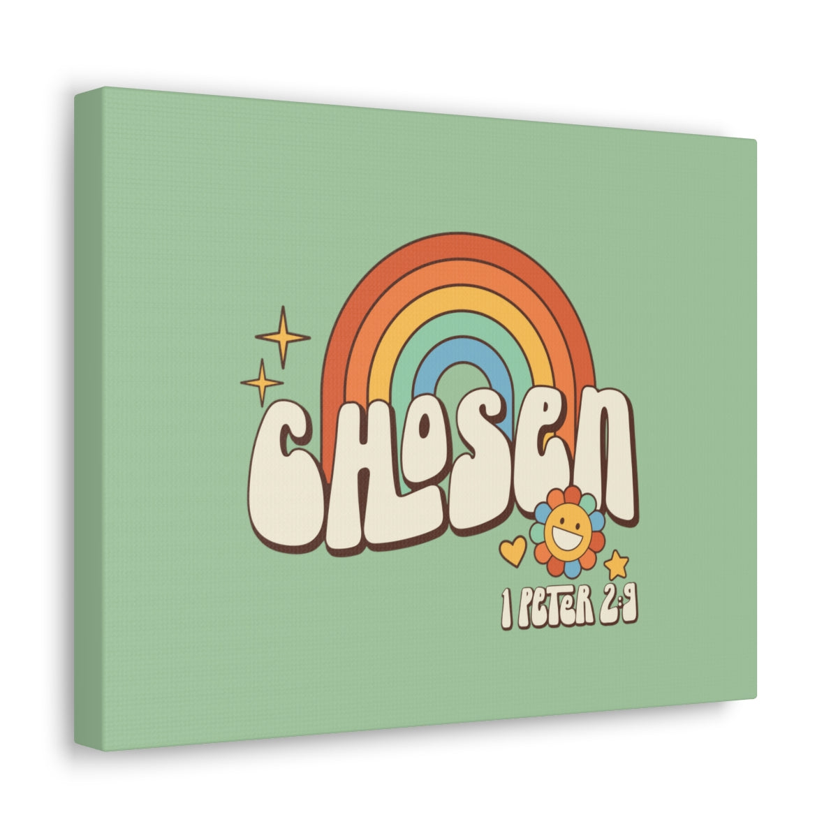 Scripture Walls Chosen Rainbow 1 Peter 2:9 Bible Verse Canvas Christian Wall Art Ready to Hang Unframed-Express Your Love Gifts