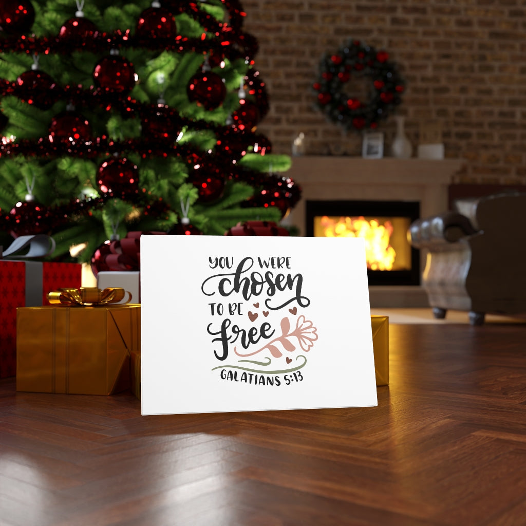 Scripture Walls Chosen To Be Free Galatians 5:13 Bible Verse Canvas Christian Wall Art Ready to Hang Unframed-Express Your Love Gifts