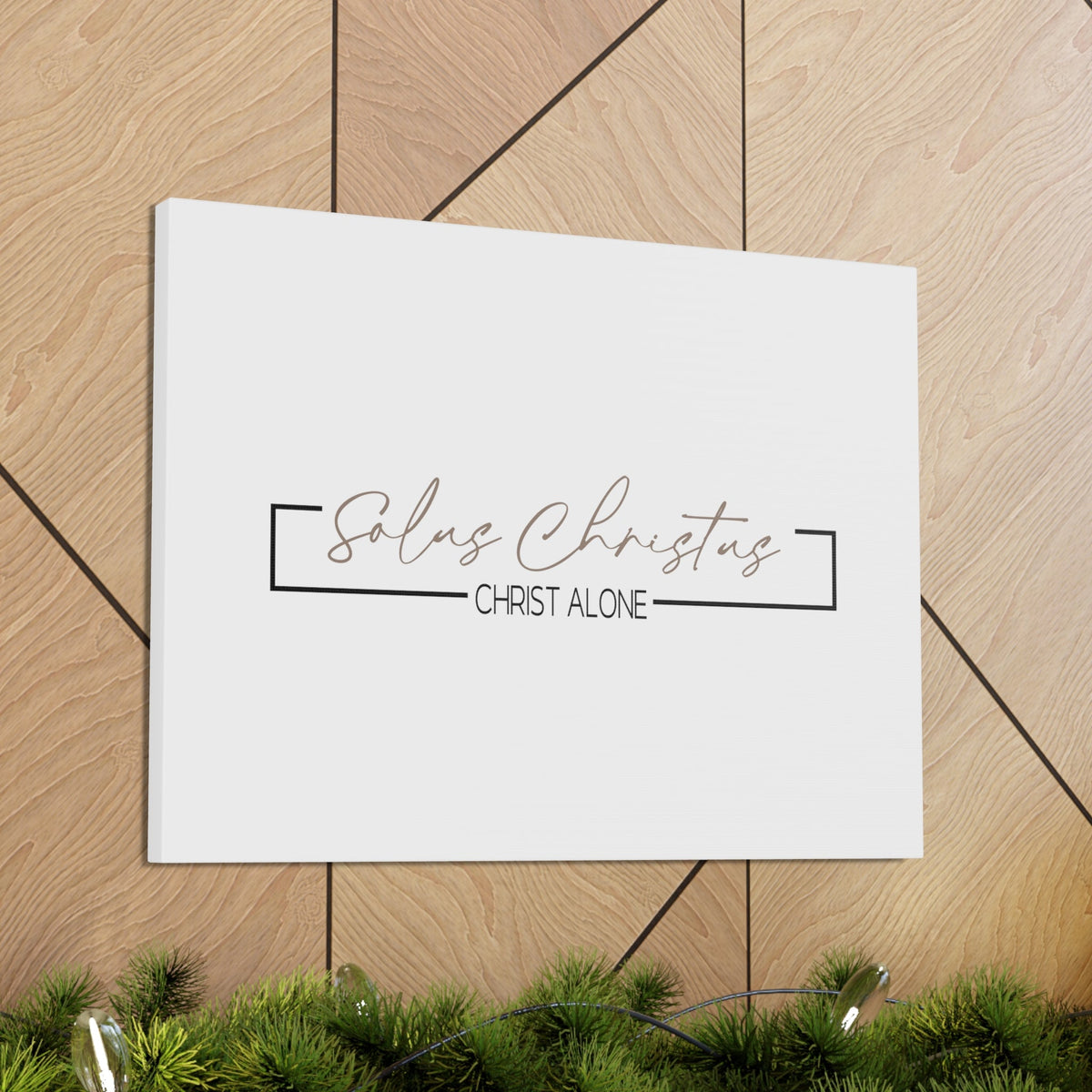 Scripture Walls Christ Alone John 3:36 White Bible Canvas Christian Wall Art Ready to Hang Unframed-Express Your Love Gifts