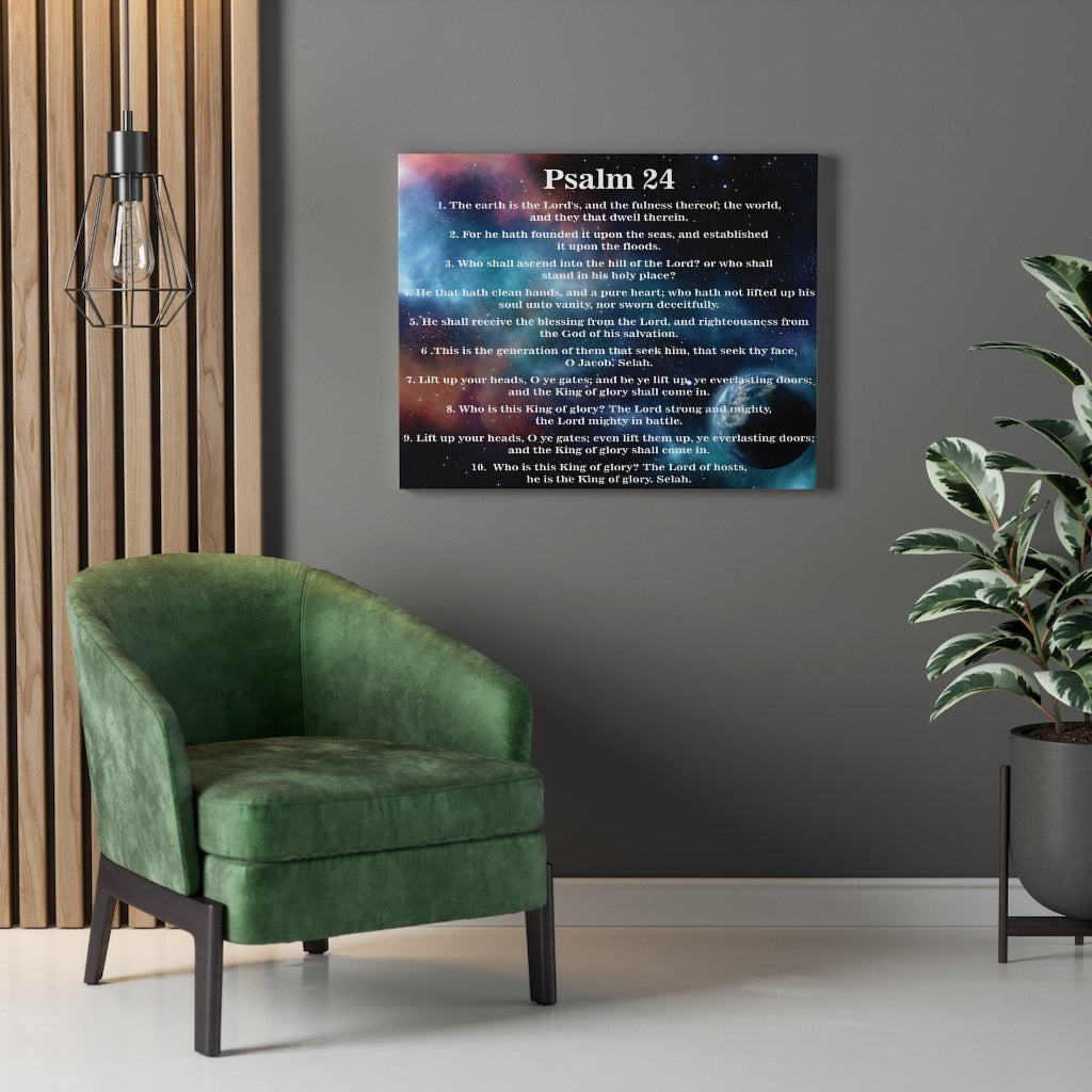 Scripture Walls Christ is King Psalm 24 Bible Verse Canvas Christian Wall Art Ready to Hang Unframed-Express Your Love Gifts