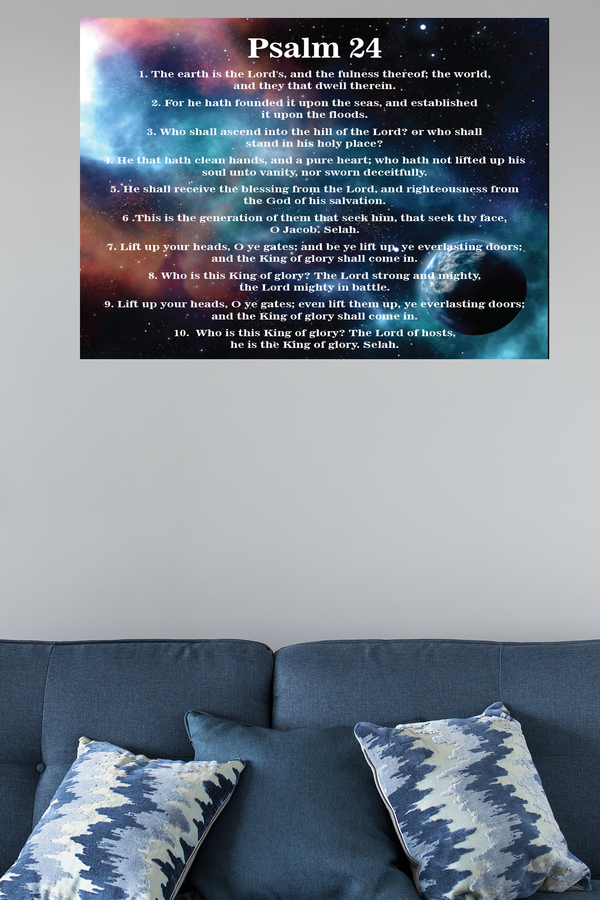 Scripture Walls Christ is King Psalm 24 Bible Verse Canvas Christian Wall Art Ready to Hang Unframed-Express Your Love Gifts