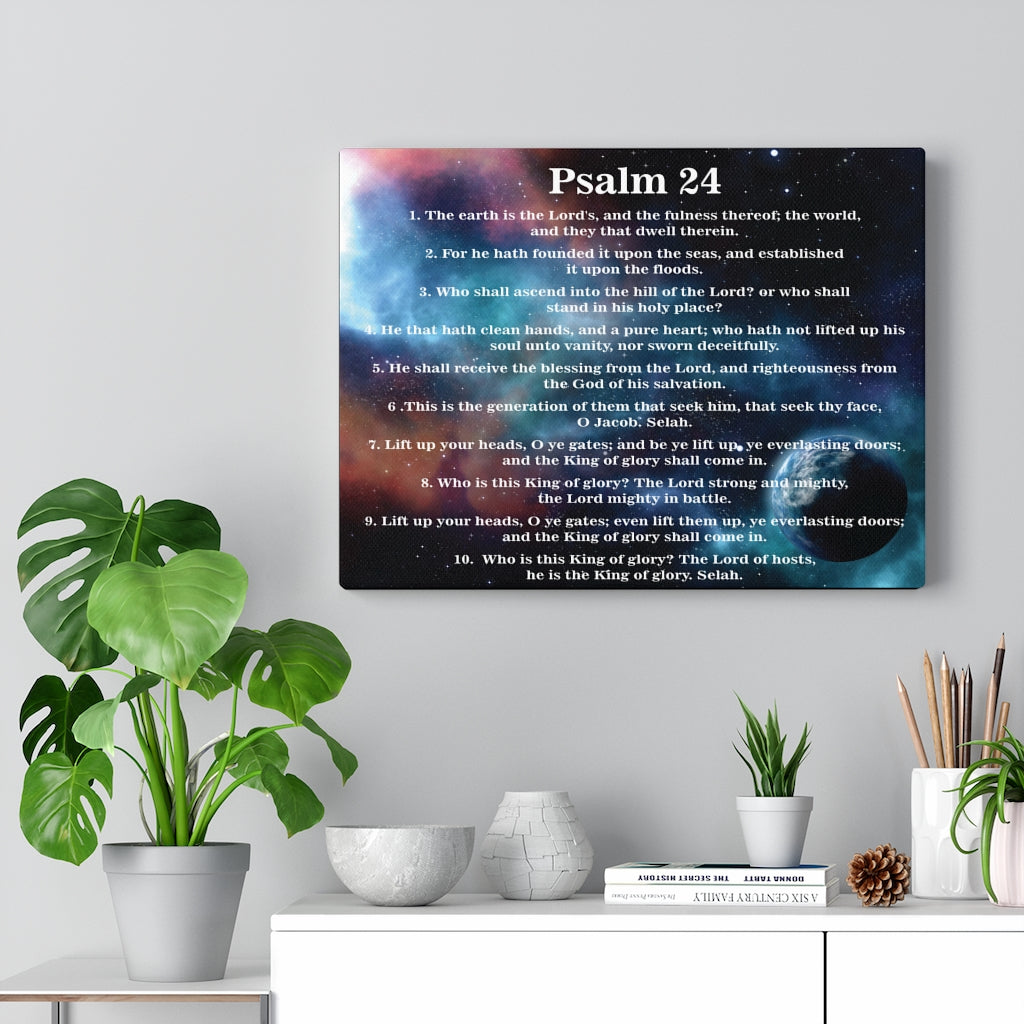 Scripture Walls Christ is King Psalm 24 Bible Verse Canvas Christian Wall Art Ready to Hang Unframed-Express Your Love Gifts