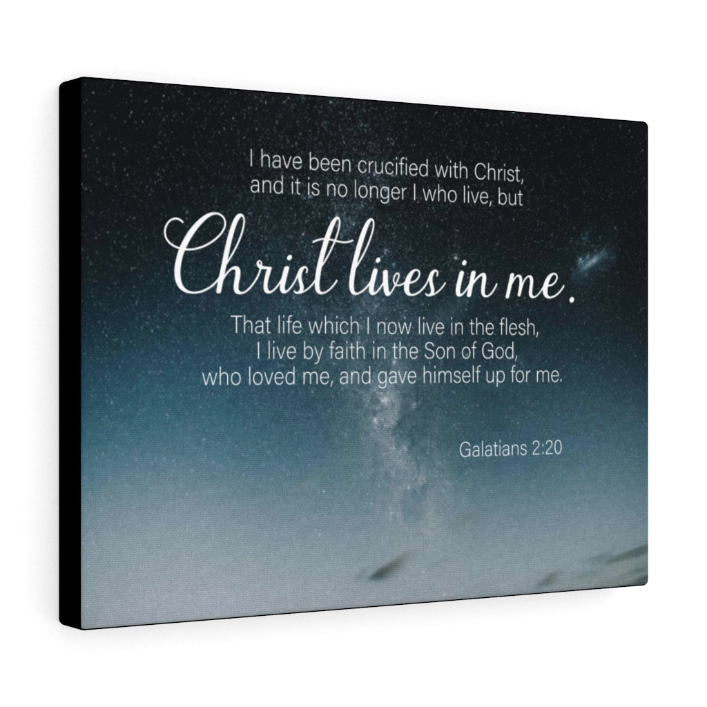 Scripture Walls Christ Lives in Me Galatians 2:20 Wall Art Christian Home Decor Unframed-Express Your Love Gifts