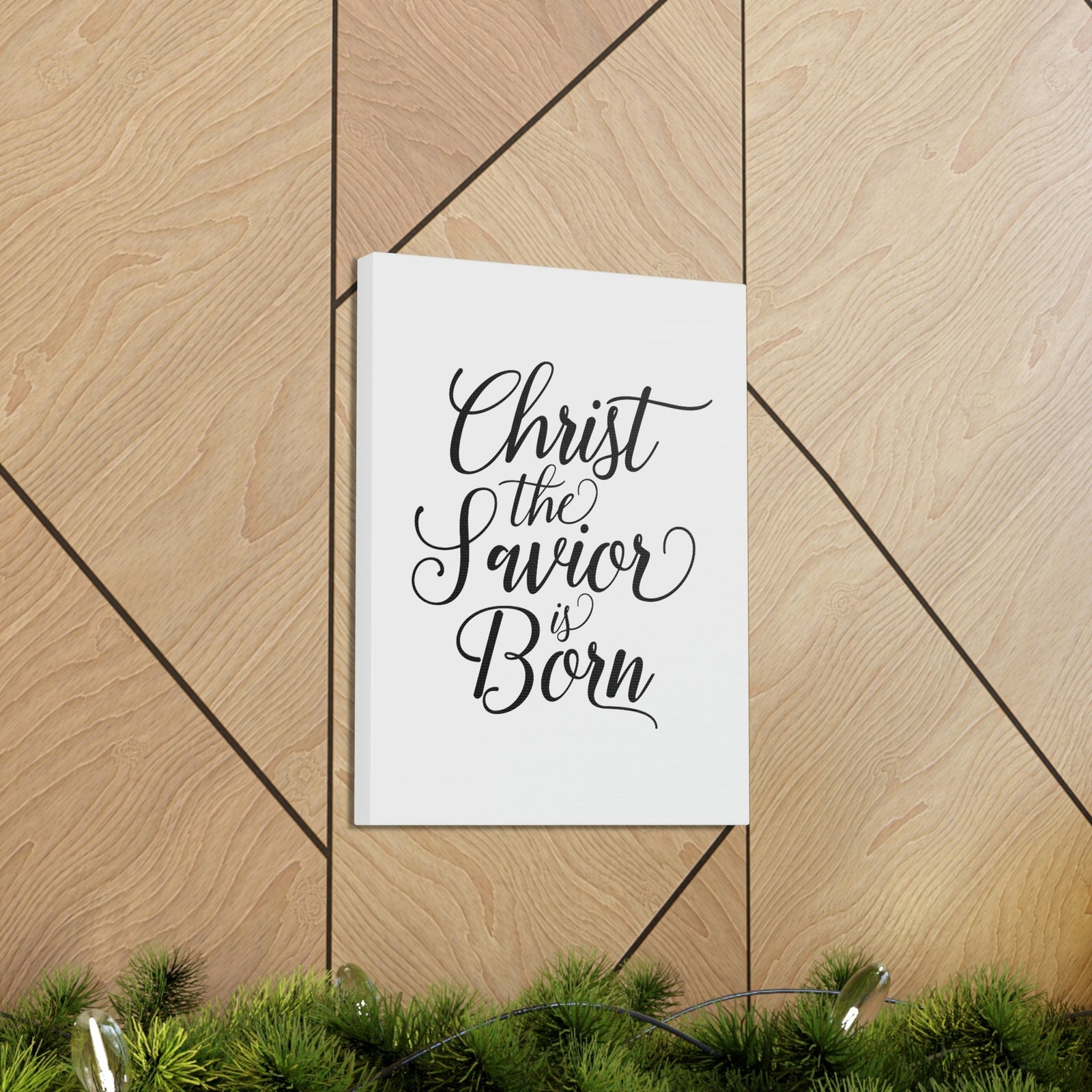 Scripture Walls Christ The Savior Is Born Isaiah 9:6 Christian Wall Art Bible Verse Print Ready to Hang Unframed-Express Your Love Gifts