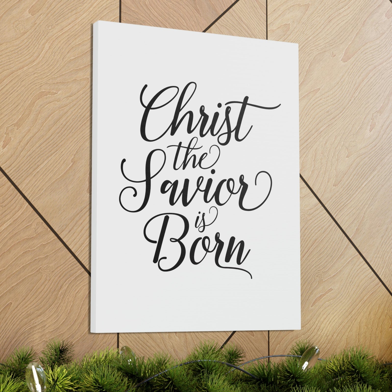 Scripture Walls Christ The Savior Is Born Isaiah 9:6 Christian Wall Art Bible Verse Print Ready to Hang Unframed-Express Your Love Gifts