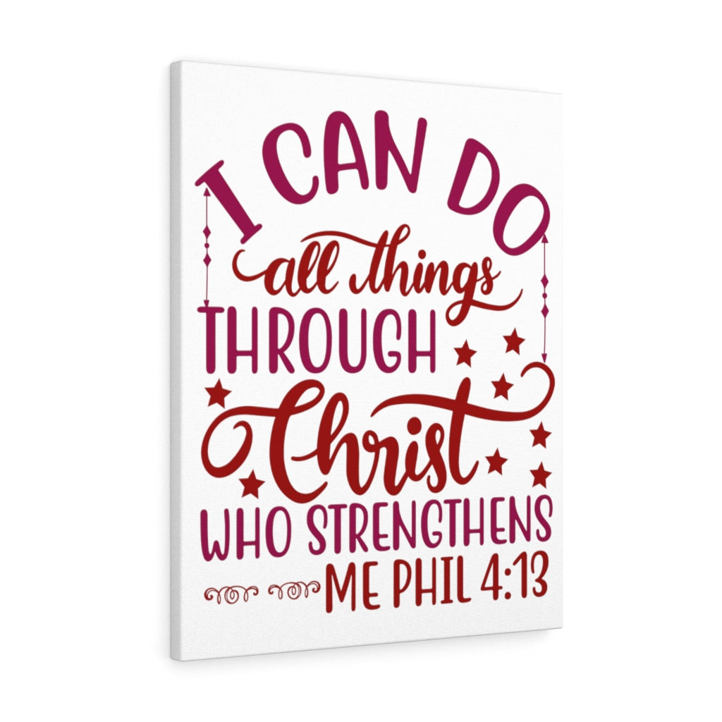 Scripture Walls Christ Who Strengthens Philippians 4:13 Christian Wall Art Bible Verse Print Ready Unframed-Express Your Love Gifts