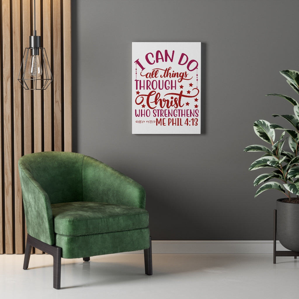 Scripture Walls Christ Who Strengthens Philippians 4:13 Christian Wall Art Bible Verse Print Ready Unframed-Express Your Love Gifts
