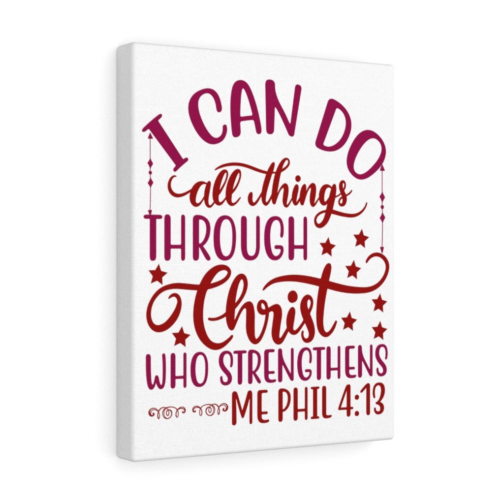 Scripture Walls Christ Who Strengthens Philippians 4:13 Christian Wall Art Bible Verse Print Ready Unframed-Express Your Love Gifts