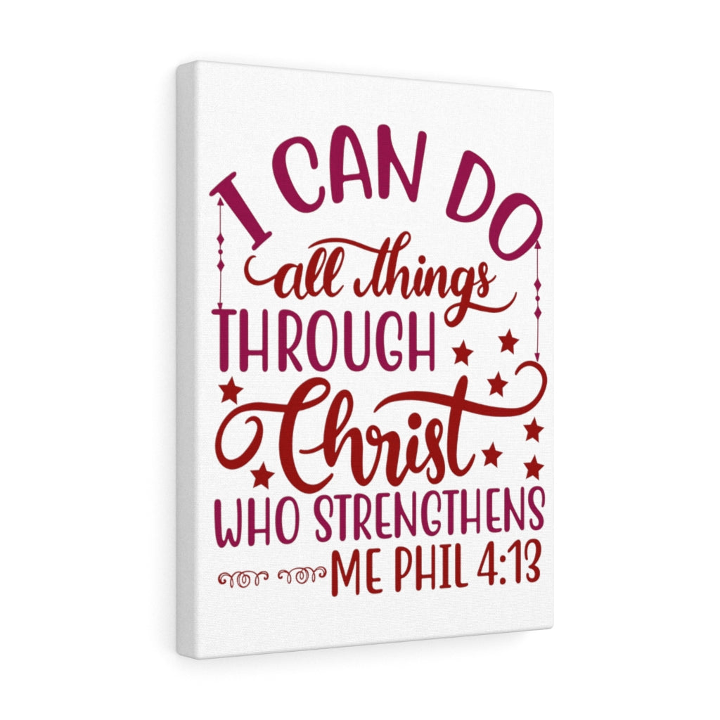 Scripture Walls Christ Who Strengthens Philippians 4:13 Christian Wall Art Bible Verse Print Ready Unframed-Express Your Love Gifts