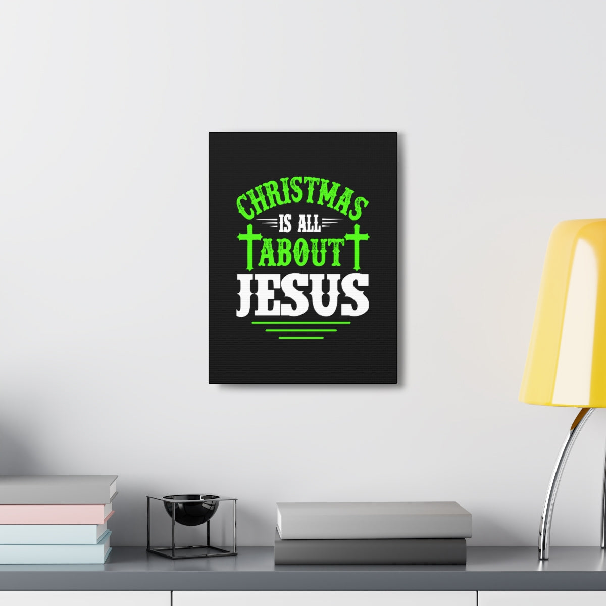 Scripture Walls Christmas Is All About Jesus Luke 2:11 Christian Wall Art Bible Verse Print Ready to Hang Unframed-Express Your Love Gifts