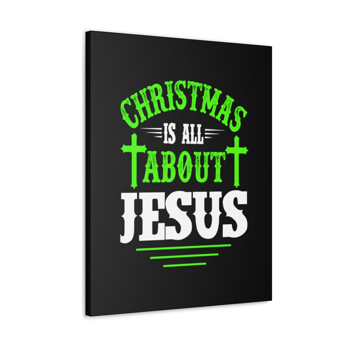 Scripture Walls Christmas Is All About Jesus Luke 2:11 Christian Wall Art Bible Verse Print Ready to Hang Unframed-Express Your Love Gifts