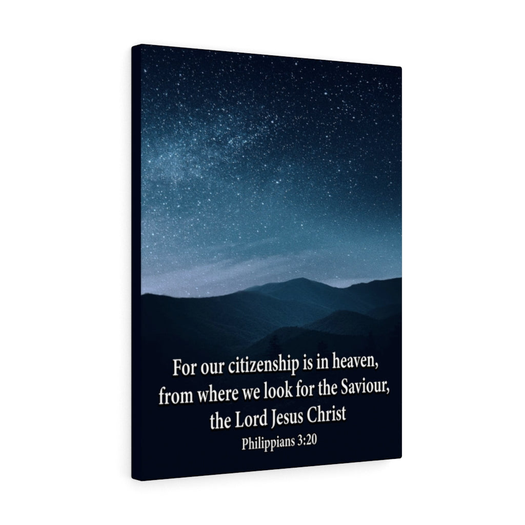 Scripture Walls Citizenship is in Heaven Philippians 3:20 Christian Wall Decor Bible Art Ready to Hang Unframed-Express Your Love Gifts