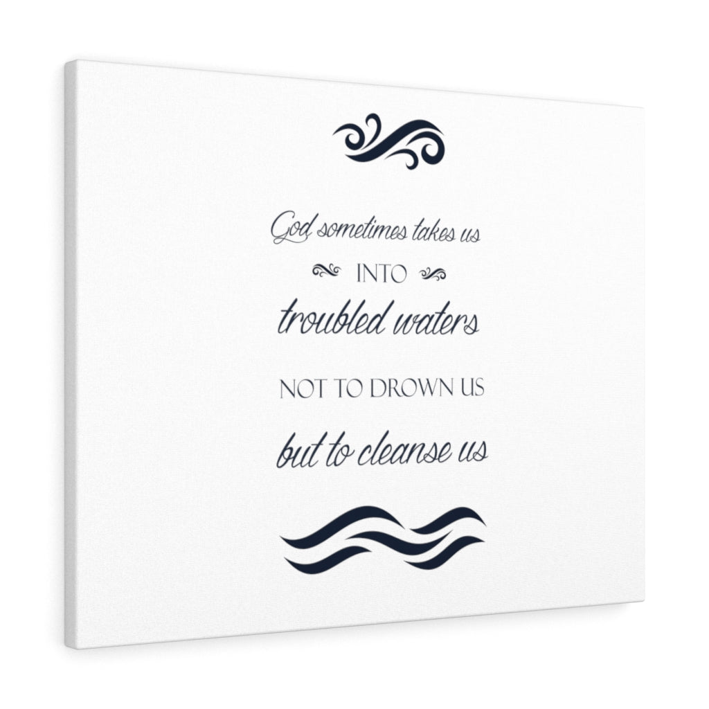 Scripture Walls Cleanse Us Bible Verse Canvas Christian Wall Art Ready to Hang Unframed-Express Your Love Gifts