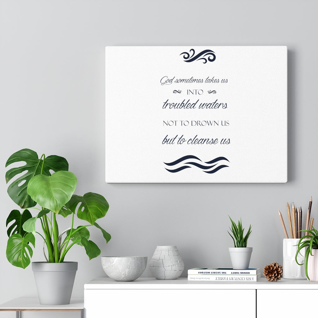 Scripture Walls Cleanse Us Bible Verse Canvas Christian Wall Art Ready to Hang Unframed-Express Your Love Gifts