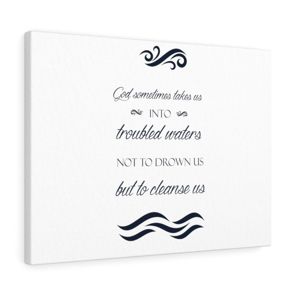 Scripture Walls Cleanse Us Bible Verse Canvas Christian Wall Art Ready to Hang Unframed-Express Your Love Gifts