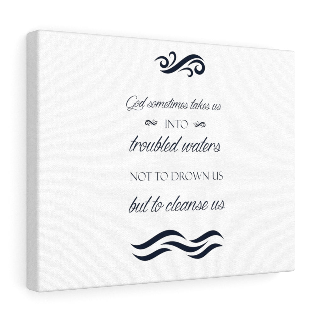 Scripture Walls Cleanse Us Bible Verse Canvas Christian Wall Art Ready to Hang Unframed-Express Your Love Gifts