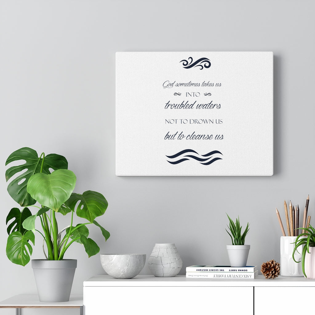 Scripture Walls Cleanse Us Bible Verse Canvas Christian Wall Art Ready to Hang Unframed-Express Your Love Gifts