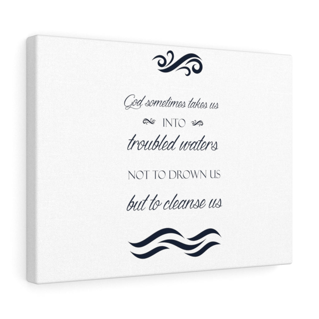 Scripture Walls Cleanse Us Bible Verse Canvas Christian Wall Art Ready to Hang Unframed-Express Your Love Gifts