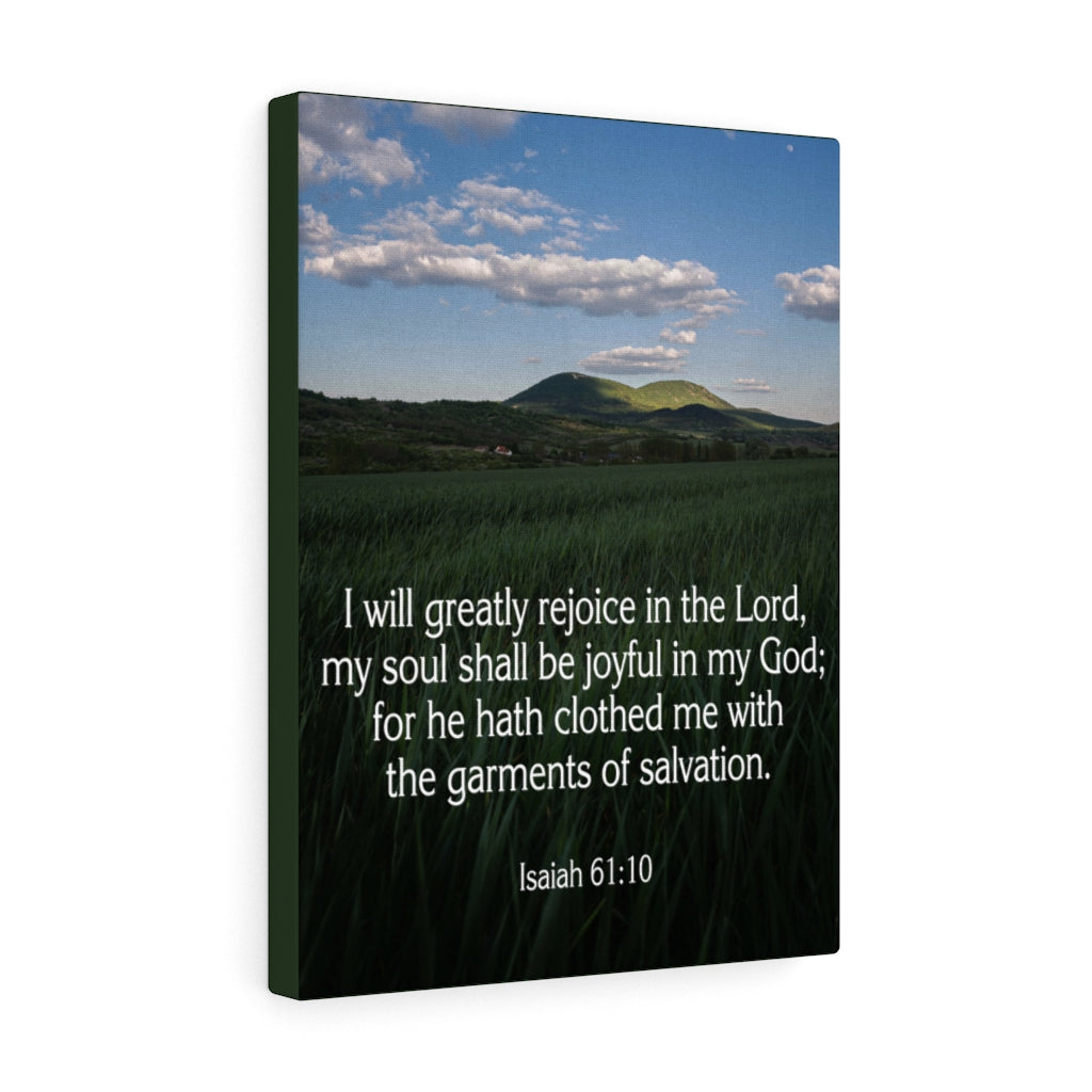Scripture Walls Clothed in Salvation Isaiah 61:10 Wall Art Christian Home Decor Unframed-Express Your Love Gifts