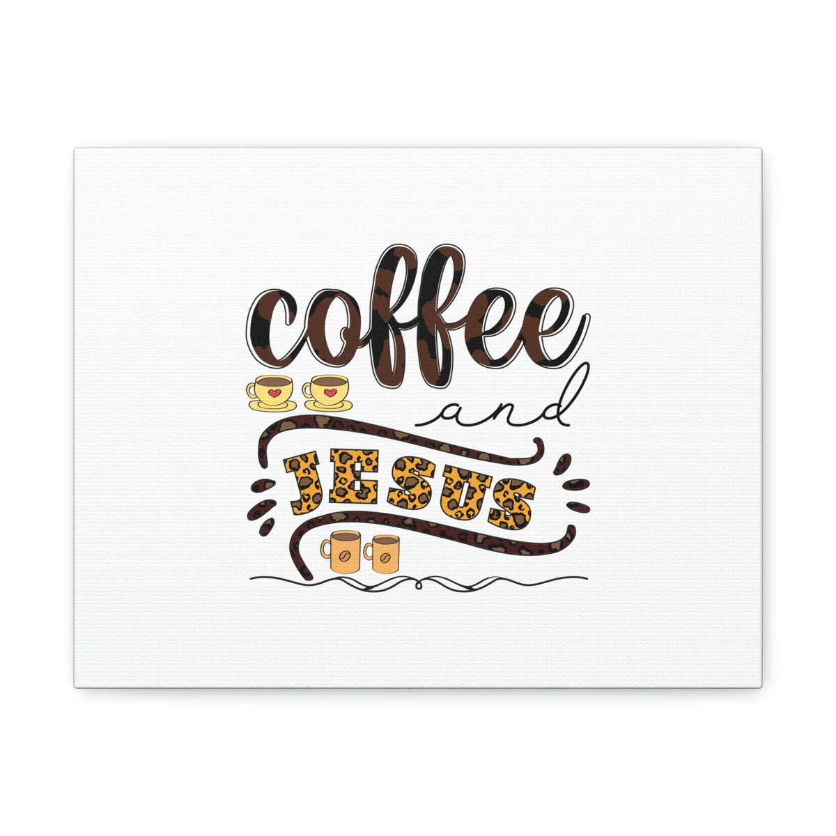 Scripture Walls Coffee And Jesus Lamentations 3:23 Art Christian Wall Art Bible Verse Print Ready to Hang Unframed-Express Your Love Gifts