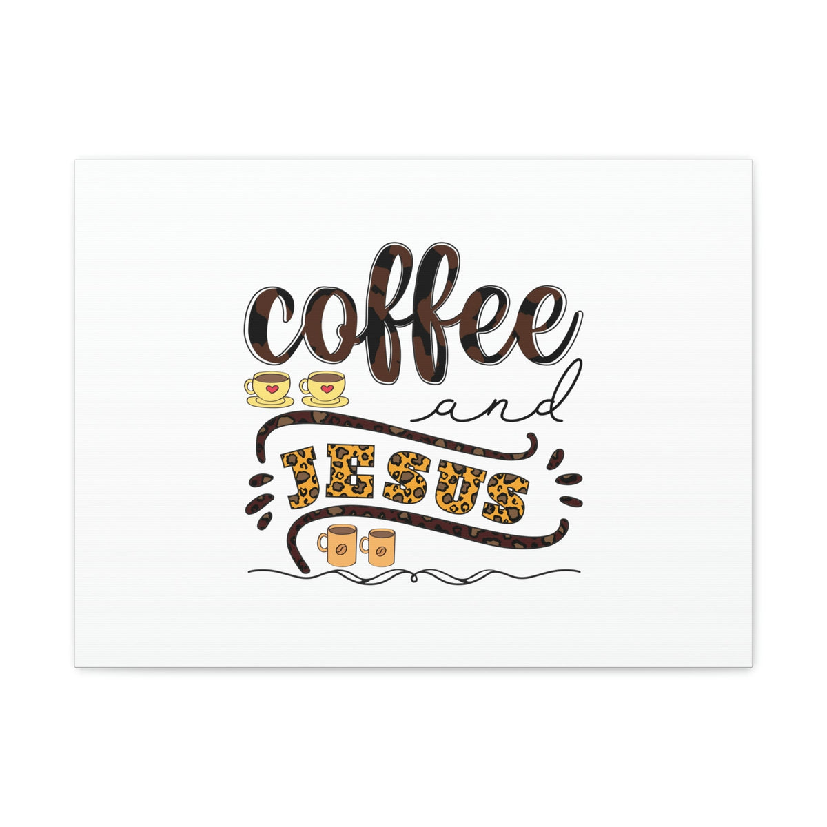 Scripture Walls Coffee And Jesus Lamentations 3:23 Art Christian Wall Art Bible Verse Print Ready to Hang Unframed-Express Your Love Gifts