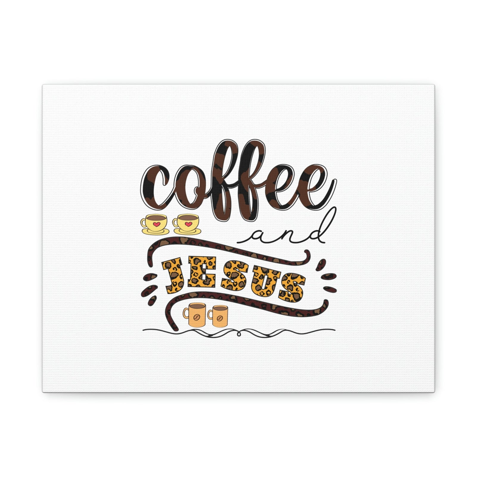 Scripture Walls Coffee And Jesus Lamentations 3:23 Art Christian Wall Art Bible Verse Print Ready to Hang Unframed-Express Your Love Gifts