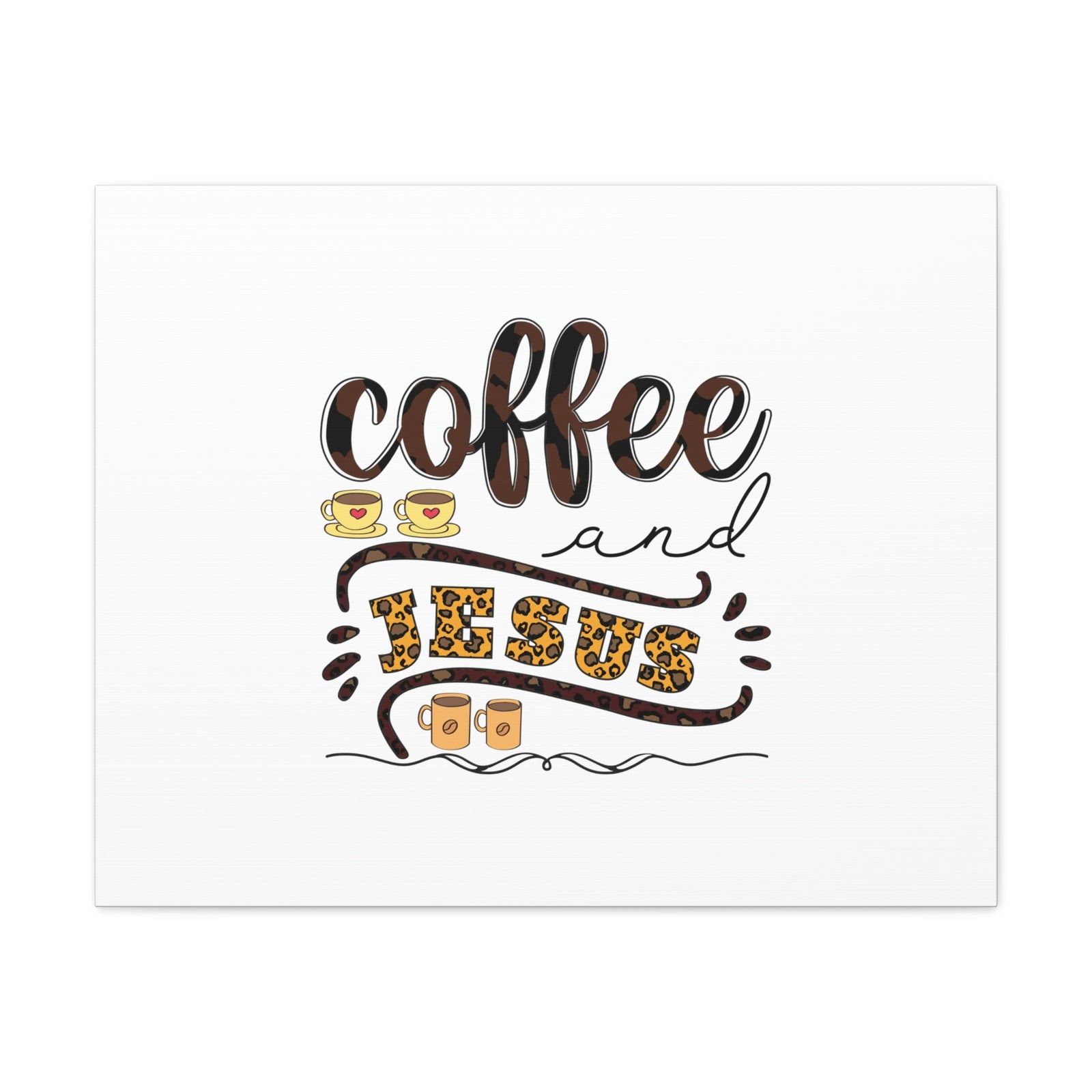 Scripture Walls Coffee And Jesus Lamentations 3:23 Art Christian Wall Art Bible Verse Print Ready to Hang Unframed-Express Your Love Gifts