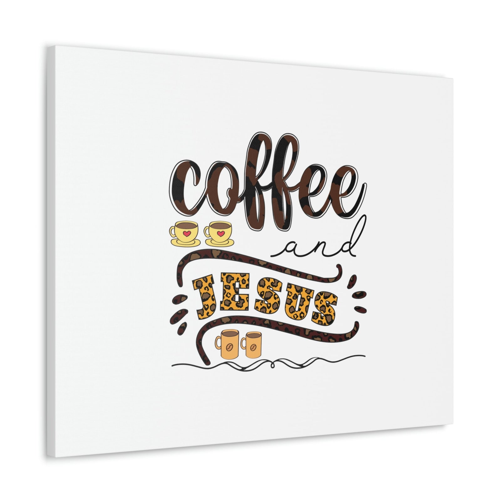Scripture Walls Coffee And Jesus Lamentations 3:23 Art Christian Wall Art Bible Verse Print Ready to Hang Unframed-Express Your Love Gifts