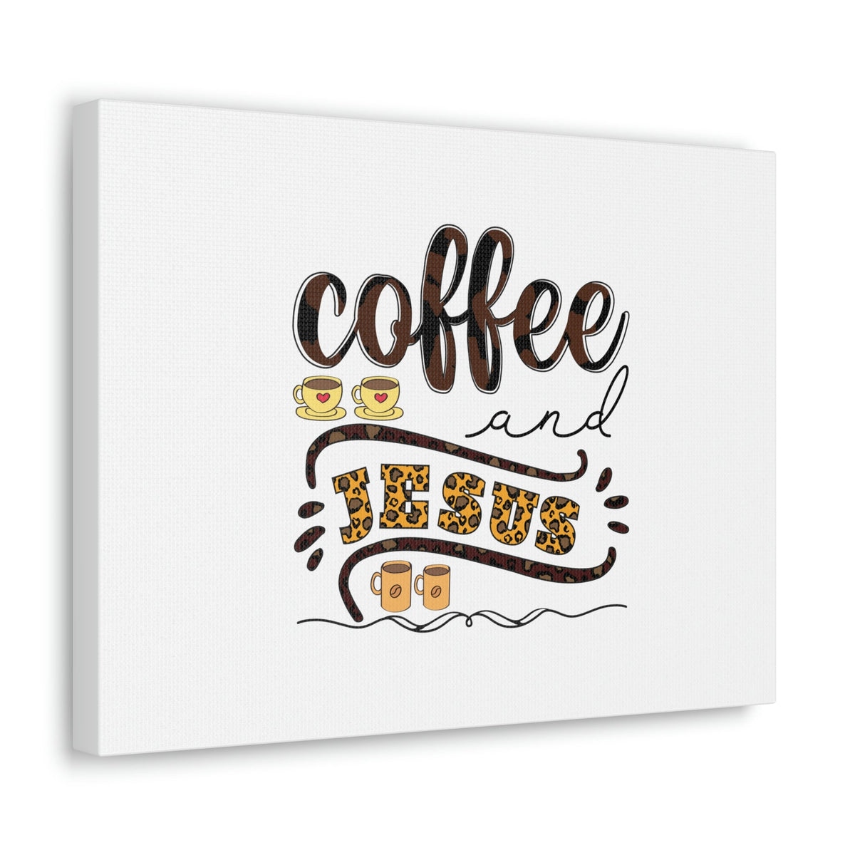Scripture Walls Coffee And Jesus Lamentations 3:23 Art Christian Wall Art Bible Verse Print Ready to Hang Unframed-Express Your Love Gifts