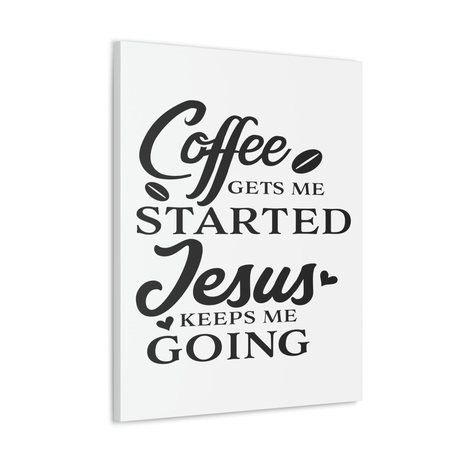 Scripture Walls Coffee Gets Me Colossians 1:11 Christian Wall Art Print Ready to Hang Unframed-Express Your Love Gifts