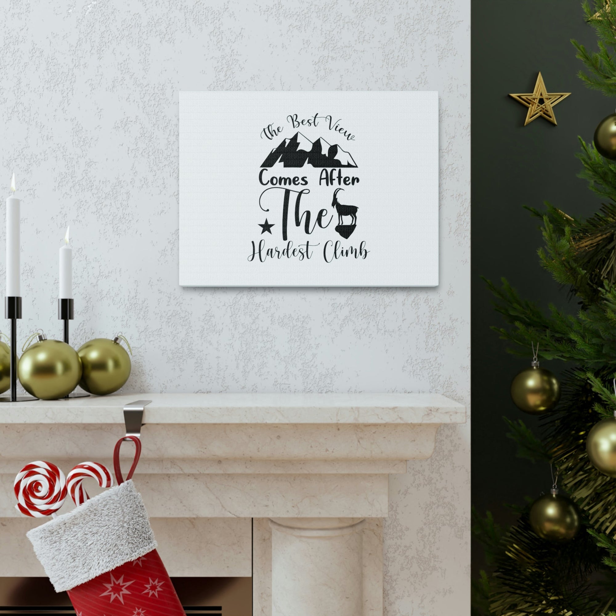 Scripture Walls Comes After The Hardest Climb 1 Timothy 4:10 Christian Wall Art Bible Verse Print Ready to Hang Unframed-Express Your Love Gifts