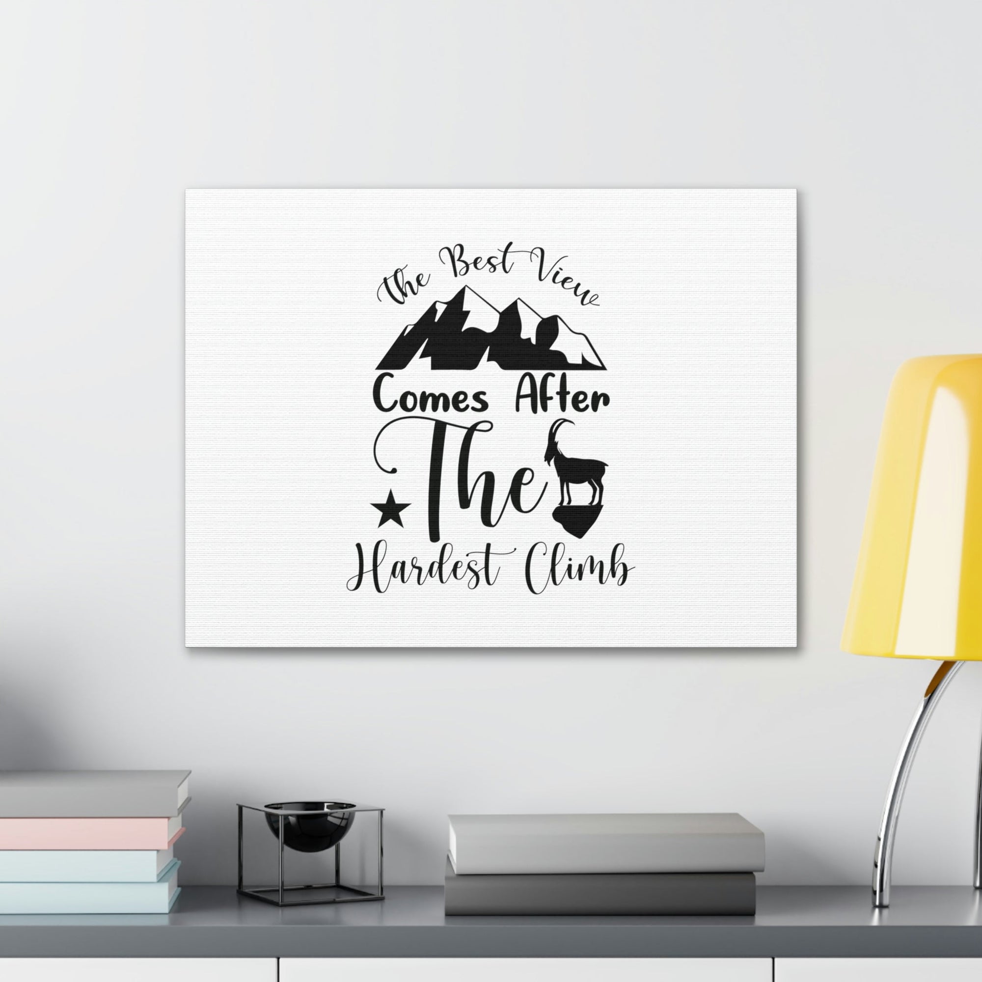 Scripture Walls Comes After The Hardest Climb 1 Timothy 4:10 Christian Wall Art Bible Verse Print Ready to Hang Unframed-Express Your Love Gifts