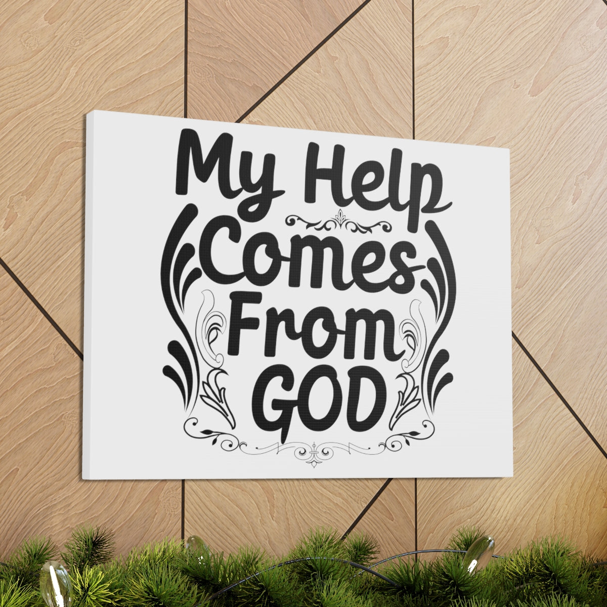 Scripture Walls Comes From God Isaiah 41:10 Christian Wall Art Print Ready to Hang Unframed-Express Your Love Gifts