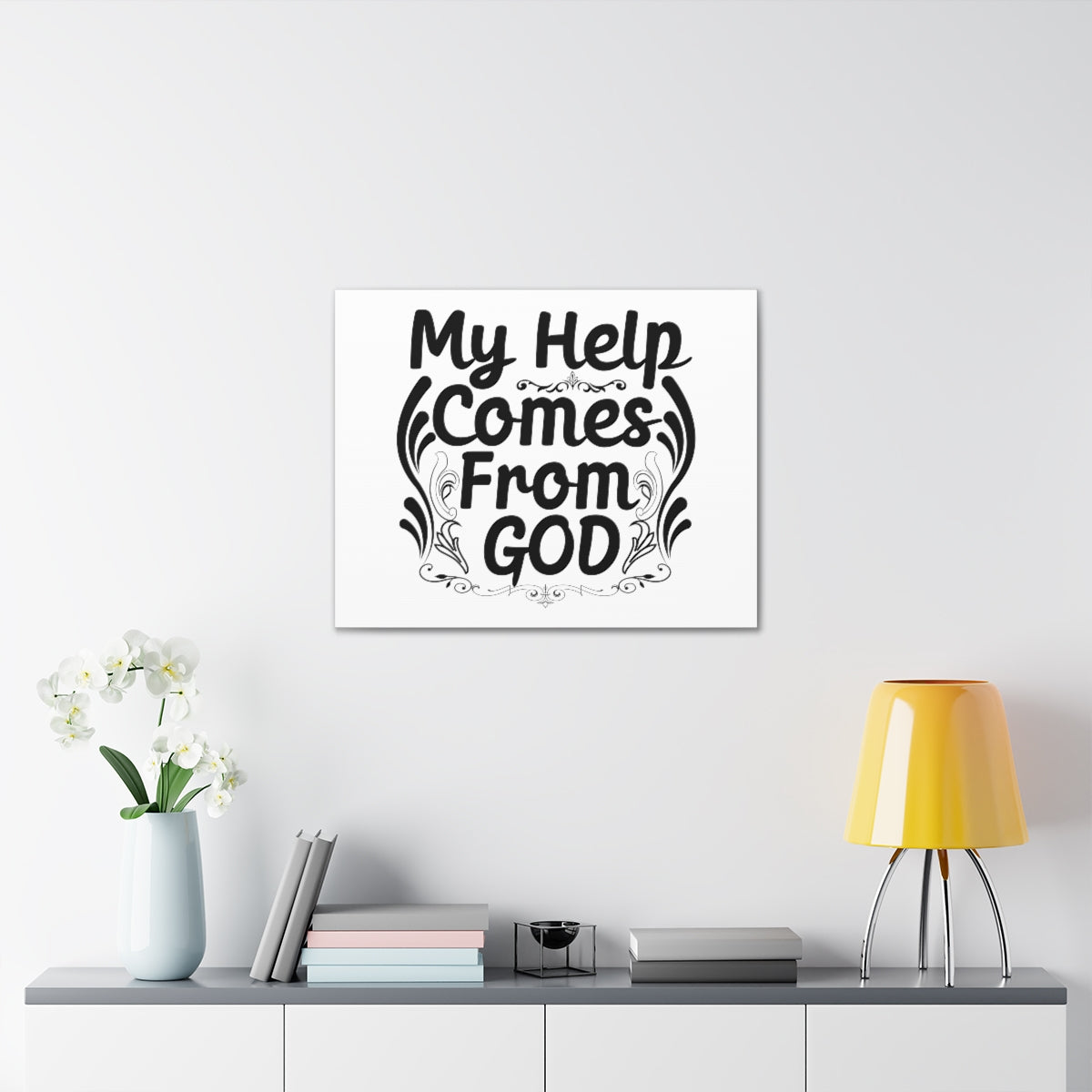 Scripture Walls Comes From God Isaiah 41:10 Christian Wall Art Print Ready to Hang Unframed-Express Your Love Gifts